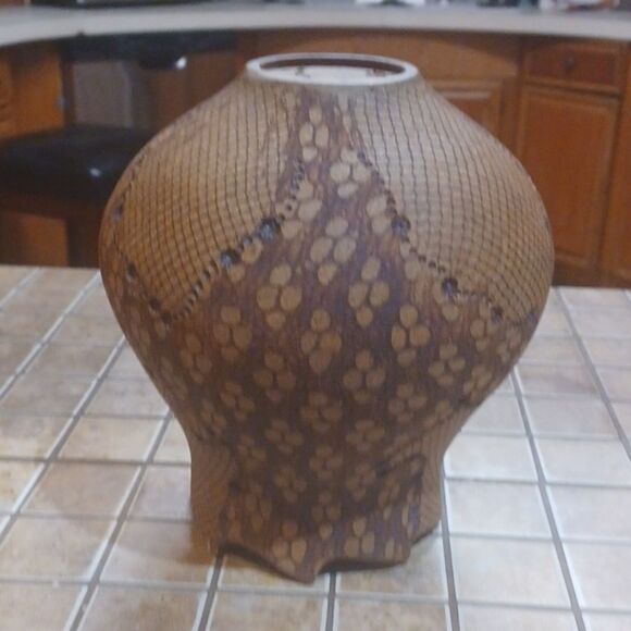 Don McWhorter Stoneware  Brown All Diffrent Each Piece Unique   9Tx5 At‎ Opening - Picture 5 of 11